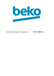 Beko RCNA 365E30X User Manual