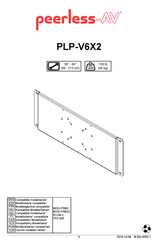 peerless-AV PLP-V6X2 Manual