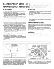 NuTone AER110KA Instructions Manual