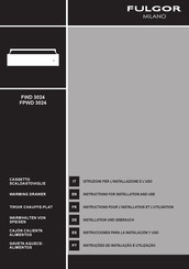 Fulgor Milano FPWD 3024 Instructions For Installation And Use Manual