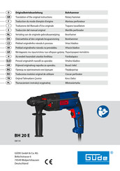 Gude BH 20 E Translation Of The Original Instructions