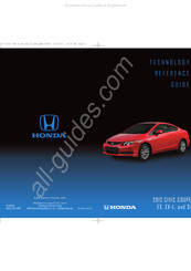 Honda Civic Coupe EX 2012 Reference Manual