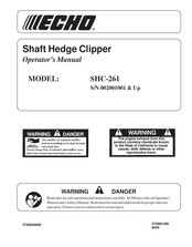 Echo SHC-261 Operator's Manual