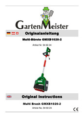 Garten Meister GMXB1020-2 Original Instructions Manual