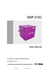RGBlink MSP 210C User Manual