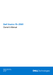 Dell Vostro 15-3561 Owner's Manual