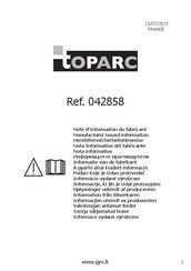 Toparc 042858 User Manual