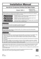Gorenje NRK-1 Installation Manual