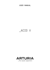 Arturia ACID V User Manual
