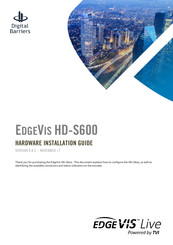 Digital Barriers EdgeVis HD-S600 Hardware Installation Manual