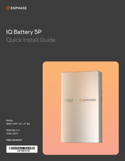 enphase IQ Battery 5P Quick Install Manual
