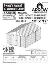 Arrow Storage Products SCG1217FG Owner's Manual & Assembly Manual
