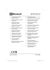 EINHELL GE-CR 18/20 Li E Original Operating Instructions