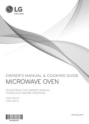 LG UPMC3084ST Owner's Manual & Cooking Manual