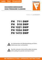 Frank FH 1024 DMP Operating Instructions Manual