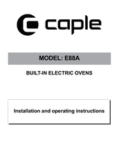 Caple E88A Installation And Operating Instructions Manual