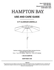 HAMPTON BAY UCA171057-RVB Use And Care Manual