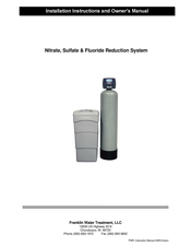 Franklin Water Treatment PNR1-10 Installation Instructions And Owner's Manual