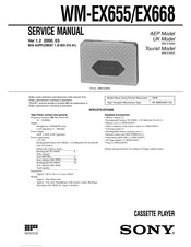 Sony WM-EX668 Service Manual