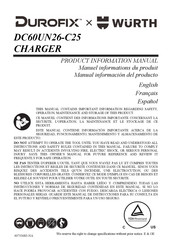 DUROFIX Wurth DC60UN26-C25 Product Information Manual