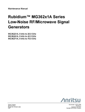 Anritsu Rubidium MG36271A Maintenance Manual