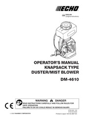 Echo DM-4610 Operator's Manual
