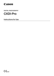 Canon CXDI-Pro Instructions For Use Manual
