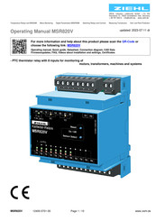 ZIEHL MSR820V Operating Manual