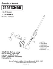Craftsman 316.792510 Operator's Manual