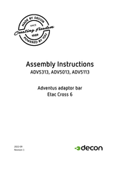 decon ADV5013 Assembly Instructions Manual