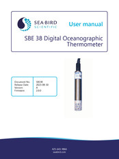 Sea-Bird Scientific SBE 38 User Manual