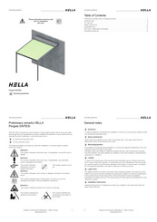Hella SINTESI Operating Manuallines