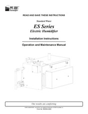 Pure Humidifier ES-5.5 Installation Instructions Manual