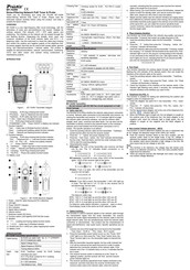 Pro's Kit MT-7029N Quick Start Manual
