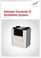 Zehnder Rittling ComfoAir Q Installer Manual