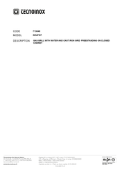 Tecnoinox 713049 Manual