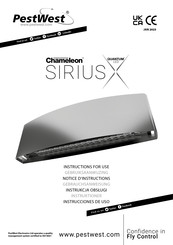 PestWest Chameleon Sirius X Instructions For Use Manual