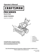 Craftsman 247.888780 Operator's Manual