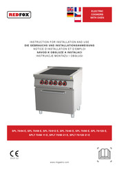 Redfox SPLT 70/80 21 E Instructions For Installation And Use Manual