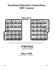 Nevco 376 Operator Instructions Manual