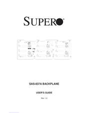 Supermicro SAS-837A User Manual