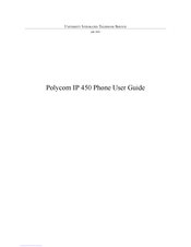 Polycom IP 450 User Manual