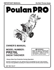 Poulan Pro PR270L Owner's Manual