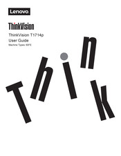 Lenovo ThinkVision T1714p User Manual