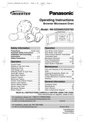 Panasonic NN-GD578S Operating Instructions Manual