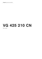 Gaggenau VG 425 210 CN Instruction Manual