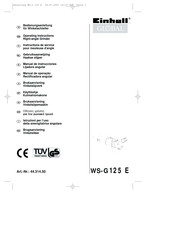 Einhell Global WS-G 125 E Operating Instructions Manual