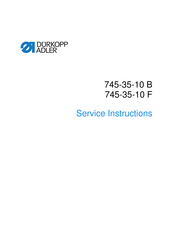 DURKOPP ADLER 745-35-10 F Service Instructions Manual