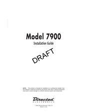 Directed Electronics 7900 Installation Manual