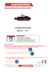 Aeropro AP17314 Operating Instruction And Safety Manual